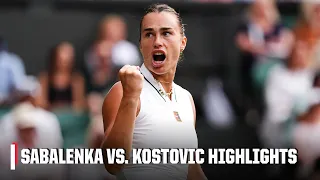 Aryna Sabalenka vs. Teodora Kostovic | Full Highlights | 2026 Wimbledon