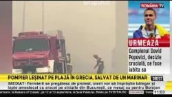 Romanian tourists caught in Halkidiki wildfires, Greece. Evacuations carried out by boat, by sea