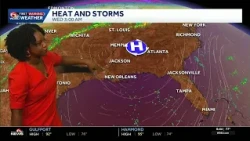 Hot Monday start with scattered storms before a drop in humidity later this week in your Louisian...