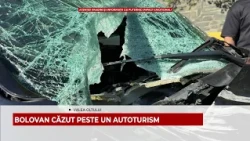 BOLOVAN CĂZUT PESTE UN AUTOTURISM