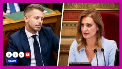 Feszült pillanatok a parlamentben, konfliktus alakult ki Forsthoffer Ágnes és Magyar Péter között