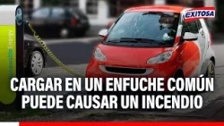 🔴🔵 Sharing an Electric Vehicle?: Charging it in a standard outlet can cause a fire