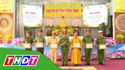 Dong Thap Police and Buddhist Sangha Collaborate on Traffic Safety | THDT