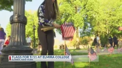 9/11 victims honored with 2,996 flags at Elmira College