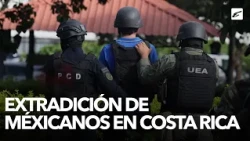 This was the arrival of the Mexican extraditees at the Costa Rica airport