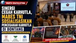 Synergy to Prevent Forest Fires, TNI Headquarters Socializes Forest Fire Prevention in Bontang