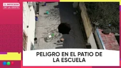 DANGER due to a CRATER in a SCHOOLYARD #ThePeople'sNews