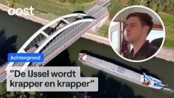 Inland shipping captain Jennik (23) sails on the IJssel | RTV Oost