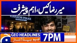 Mir Raza Case - Major Developments | 7PM Headline Geo News | 11th Aug 2026