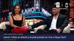 ¡EN VIVO Y EN DIRECTO!: Aarón Collao le pidió pololeo a Naya Fácil en el estudio - Primer Plano