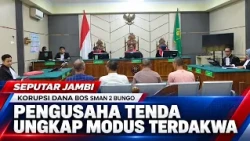 KORUPSI DANA BOS SMAN 2 BUNGO, PENGUSAHA TENDA UNGKAP MODUS TERDAKWA