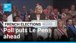 Poll puts France's Le Pen in lead as presidential campaign kicks off • FRANCE 24 English