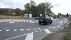 Dočasný kruhový objazd v Okoličnom je dokončený