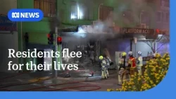 Suspected tobacco shop arson forces residents to flee in Melbourne | ABC NEWS