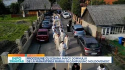 Procesiune cu Icoana Maicii Domnului de la Mănăstirea Rarău, în  Câmpulung Moldovenesc