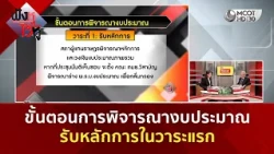 ขั้นตอนการพิจารณางบประมาณ รับหลักการในวาระแรก (24 ส.ค. 69) | ฟังหูไว้หู