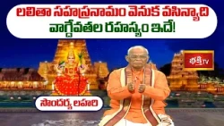 లలితా సహస్రనామం వెనుక వసిన్యాది వాగ్దేవతల రహస్యం ఇదే! | Soundarya Lahari EP - 10