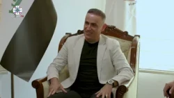 The artist Lalla, arriving from Iran, visits Ishtar Satellite Channel