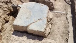 Historic harbor stones discovered during Via Diaz paving work 08/08/26