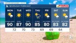 WMAR-2 News Dylan Robichaud Sunday night weather