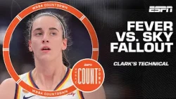 Caitlin Clark's technical rescinded + Sophie Cunningham-DiJonai Carrington reaction | WNBA Countdown