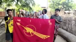 ဆားလင်းကြီးတွင် ဦးကျော်မိုးထွန်းကို ထောက်ခံသည့် ဆန္ဒပြလှုပ်ရှားမှု ပြုလုပ်