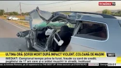 Serious accident in Mehedinți! A driver died after crashing into an 18-wheeler