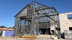 Police Station Steel Beam Topping-Off Ceremony