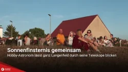 Solar eclipse together: Amateur astronomer lets all of Langenfeld take a look through his telescopes