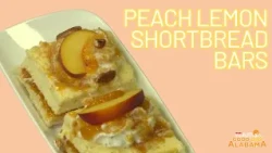 Peach Lemon Shortbread Bars
