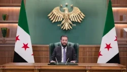 President Ahmad al-Sharaa congratulates the Syrian people on the official removal of Syria from t...