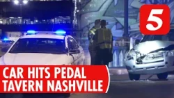 9 injured after car rear-ends pedal tavern in Nashville crash