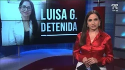 Luisa González awaits hearing at the Guayaquil Model Barracks