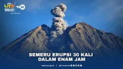 Semeru Erupsi 30 Kali Dalam Enam Jam