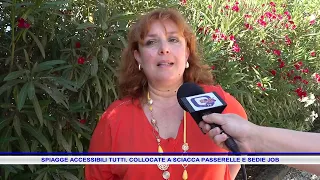 SPIAGGE ACCESSIBILI TUTTI  COLLOCATE A SCIACCA PASSERELLE E SEDIE JOB