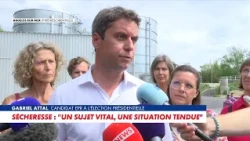 Gabriel Attal: "Today, one in five liters of water is lost due to leaks in the network"