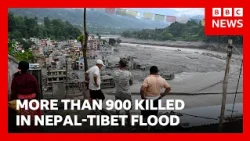 More than 900 people killed in Nepal-Tibet flood | BBC News