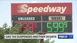 Braun extends Indiana’s gas tax holiday another 30 days