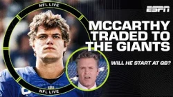 ‘The best thing for his career’ 👀 REACTION to J.J. McCarthy getting traded to the Giants | NFL Live