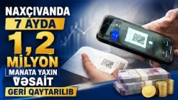 Naxçıvanda 7 ayda 1,2 milyon manata yaxın vəsait geri qaytarılıb