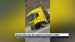 Makina përplaset me kamionin në Rrugën e Kombit