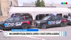 Accident at Cullen: a patrol car lost control and crashed into the Guard