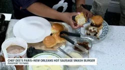 New Orleans hot sausage smash burger gets a Paris-inspired twist