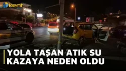 SEWAGE SPILLING ONTO THE ROAD CAUSED A CRASH