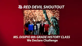 BNEWS Red Devil Shoutout: Marshall Simonds 8th Graders Take Part in We Declare Challenge
