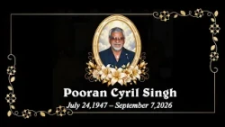 Death Announcement - Pooran Cyril Singh