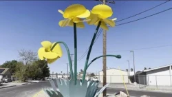 Public art sculpture honors artist’s Latino heritage in east Las Vegas