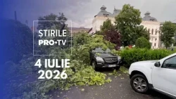 Știrile PRO TV - 4 Iulie 2026 | Cod galben de ploi și vijelii