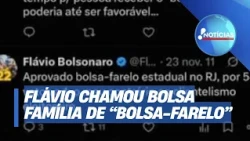 Flávio Bolsonaro apaga postagem em que chamava o Bolsa Família de "bolsa farelo"