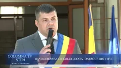INAUGURATION OF THE "GOGA IONESCU" TECHNOLOGICAL HIGH SCHOOL IN TITU